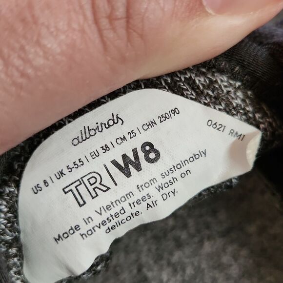 Allbirds Textured Wool Sneakers in Gray Size 8 Allbirds - Picture 11 of 13